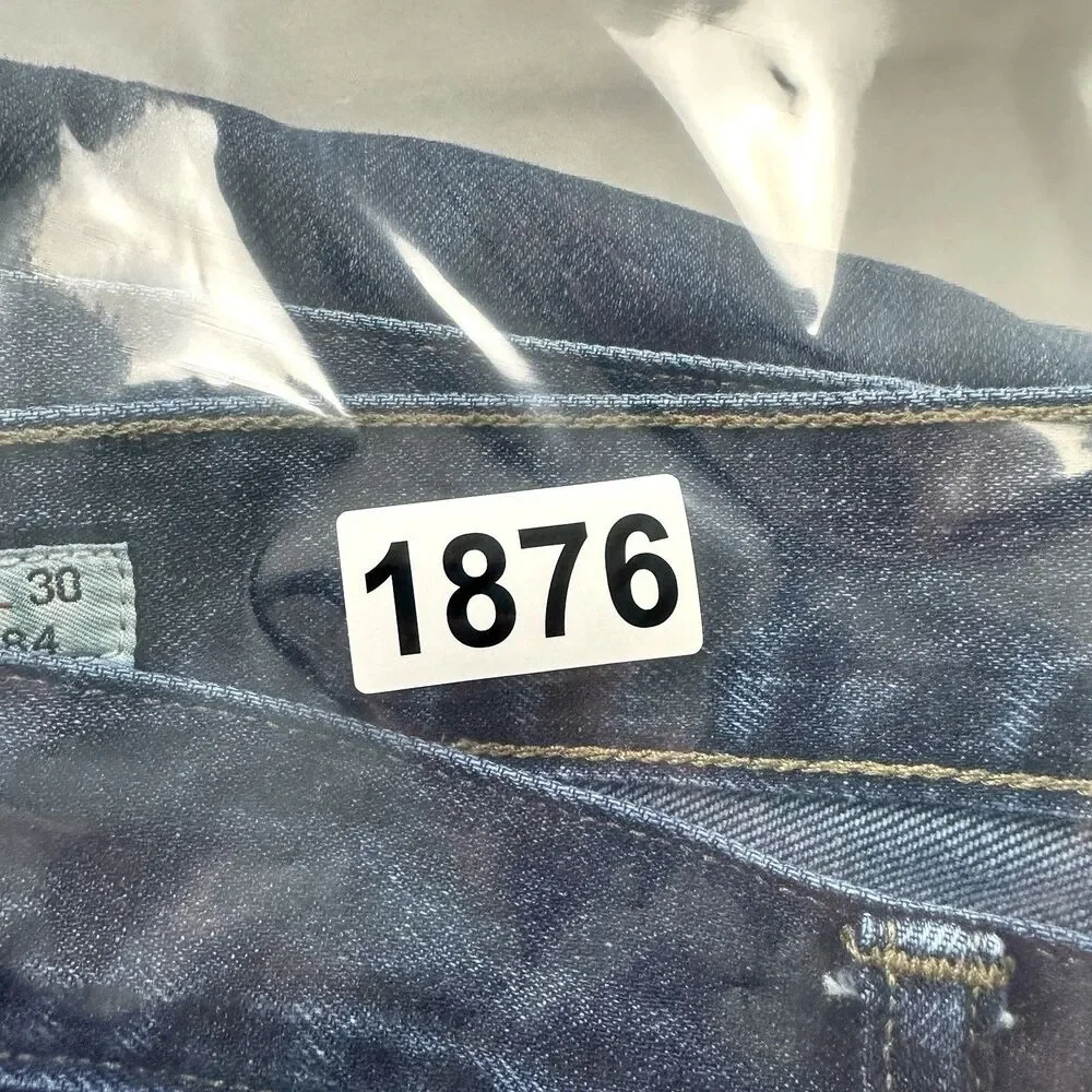 J Crew 484 Jeans Mens 31x30 Blue Dark Wash Slim Denim Cotton Mid Rise